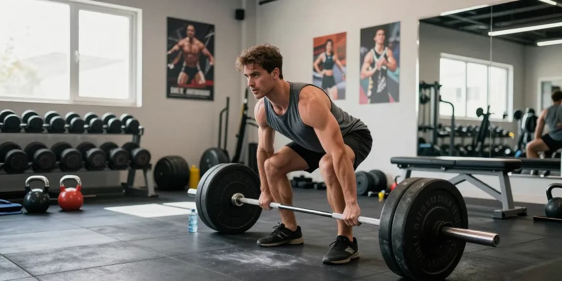 Prime Pharma Steroide, die Bodybuilder in einer dynamischen Trainingsszene im Fitnessstudio unterstützen.