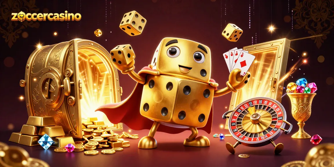 Engage with ZoccerCasino's action-packed gaming scene featuring vibrant characters and winning elements.