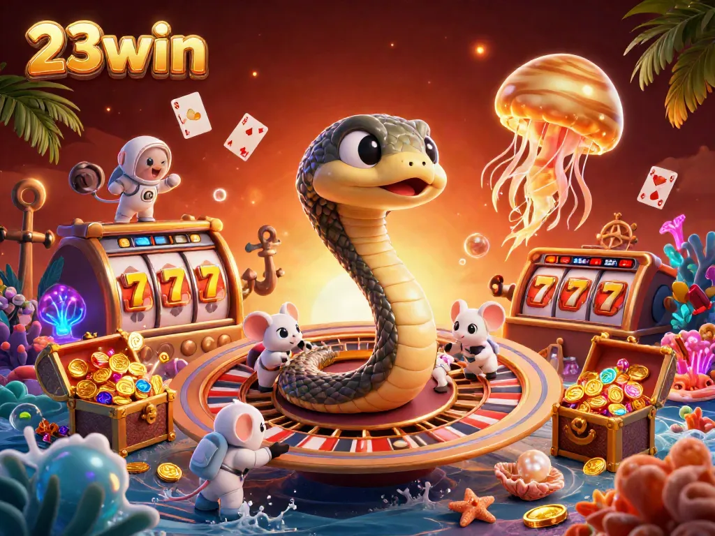 Experience thrilling gameplay at 23win with vibrant characters and dynamic slot elements.