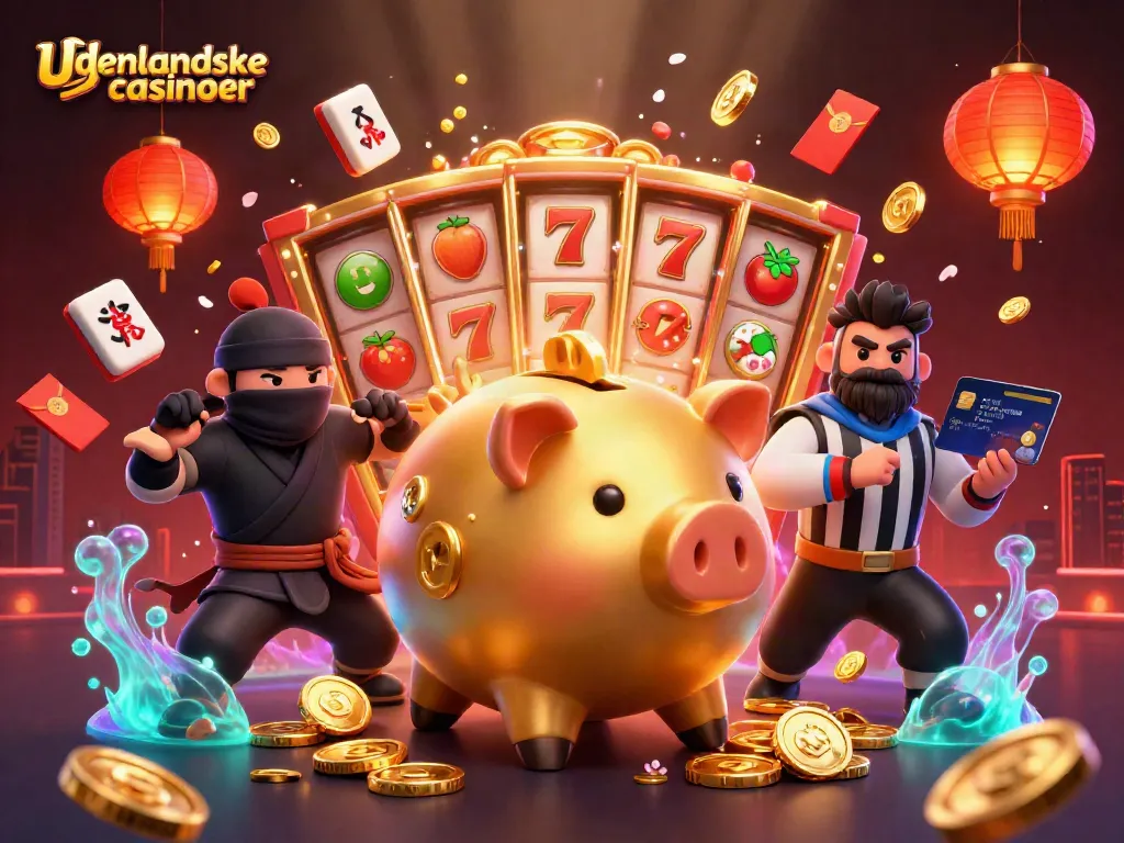 Experience the thrill at udenlandske casinoer with vibrant characters and dynamic casino elements.