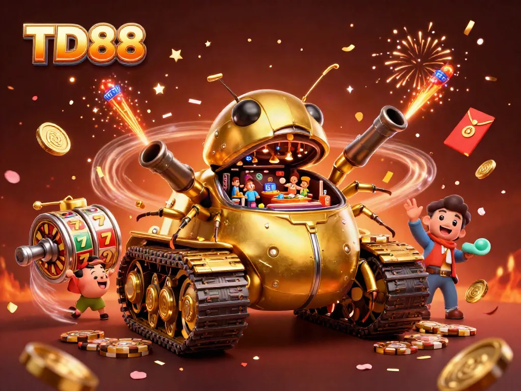 Experience the excitement of TD88 with a vibrant casino atmosphere and dynamic game elements.