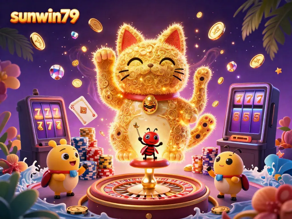 Spin and win at sunwin79 with dynamic casino symbols and engaging visuals.