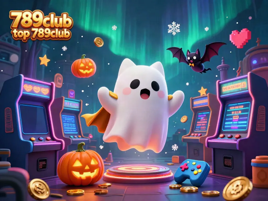 Engage with the thrilling 789club top 789club experience in this vibrant haunted casino scene.