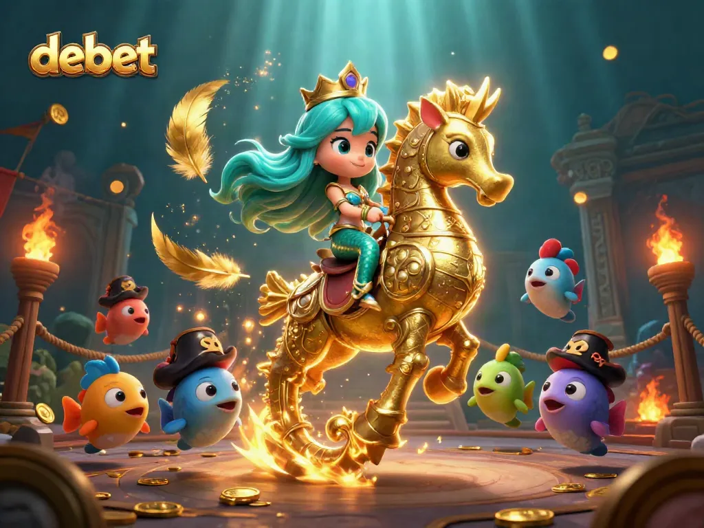 Experience the dynamic world of debet with a mermaid princess and underwater casino adventure.