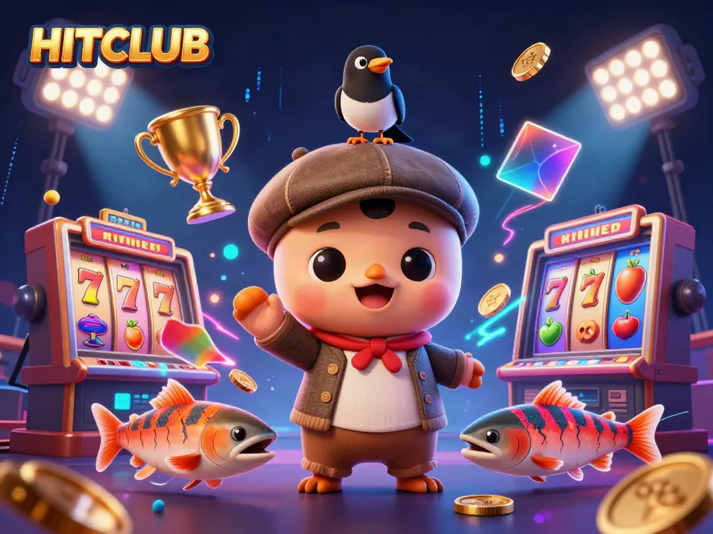 Engage with HITCLUB's thrilling gaming experience featuring slots and dynamic characters.
