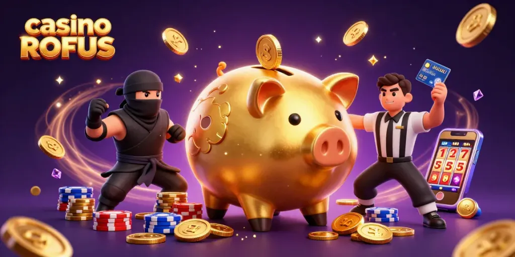 Engage with thrilling gameplay at casino uden ROFUS featuring a dynamic sumo wrestler character.