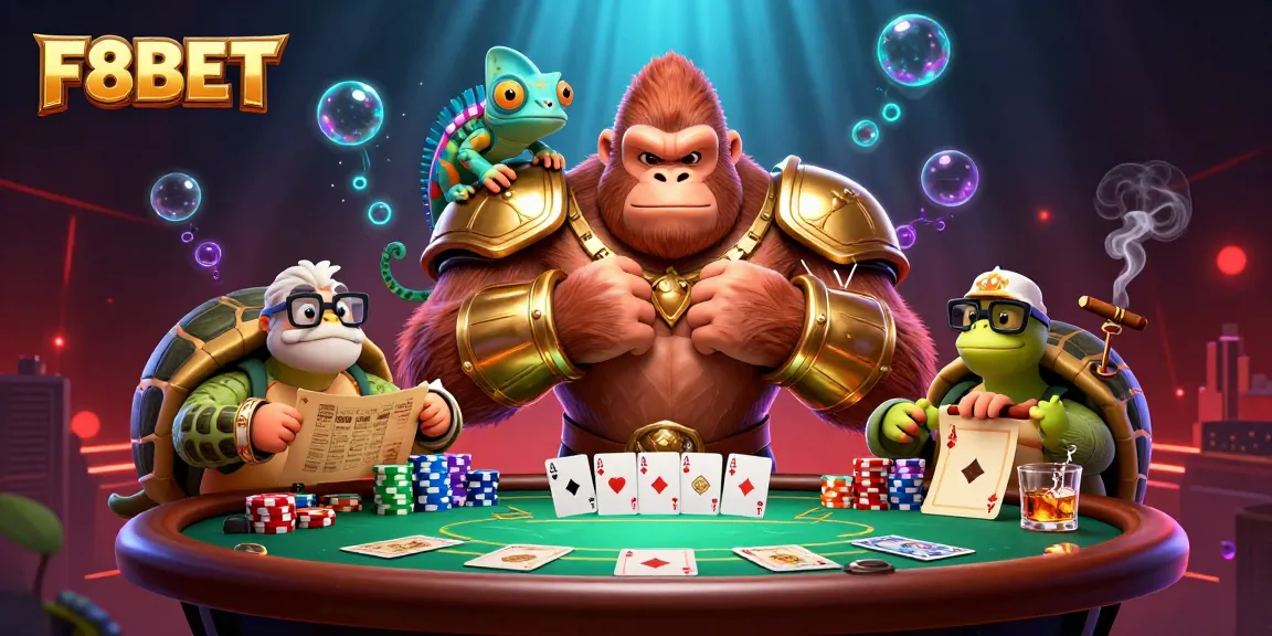 Experience thrilling gameplay with F8BET in a vibrant, dynamic casino scene.
