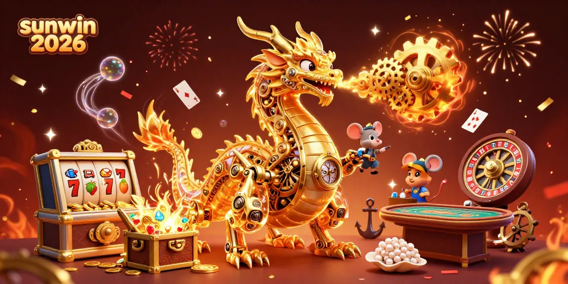 Experience the thrill of sunwin 2026 with our golden dragon and dynamic casino elements.