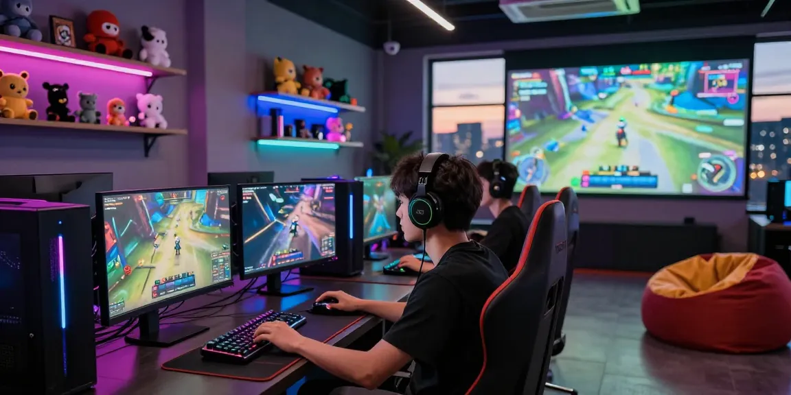 Engaging gaming scene at https://sc88.chat/ showcasing modern gaming setup with colorful graphics and vibrant atmosphere.