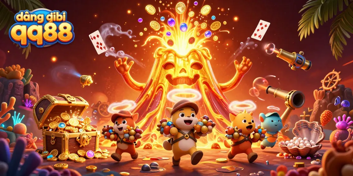 Join the action with đăng ký qq88 and win treasures from the golden volcano scene.