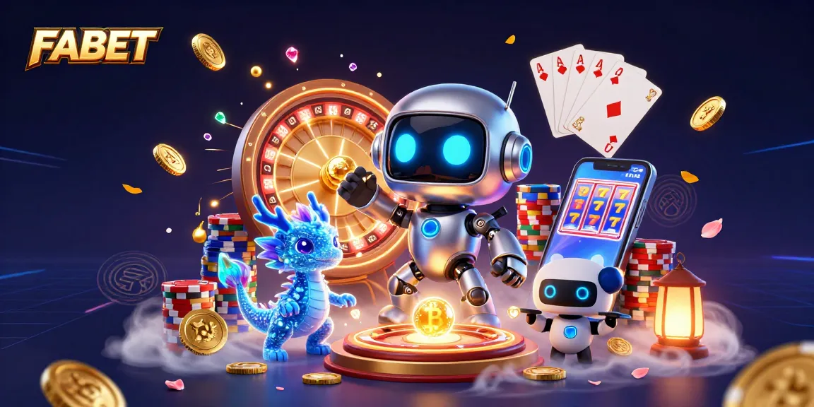 FABET offers dynamic casino thrills enhanced by a 3D cyberpunk mascot and exciting gaming elements.
